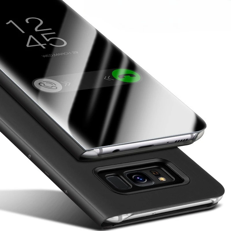 Casing Pelindung Cerdas Samsung Smart View Clear Mirror Untuk Galaxy S10 Plus S10+ S20 S21 S22 APP Smart Flip Cases