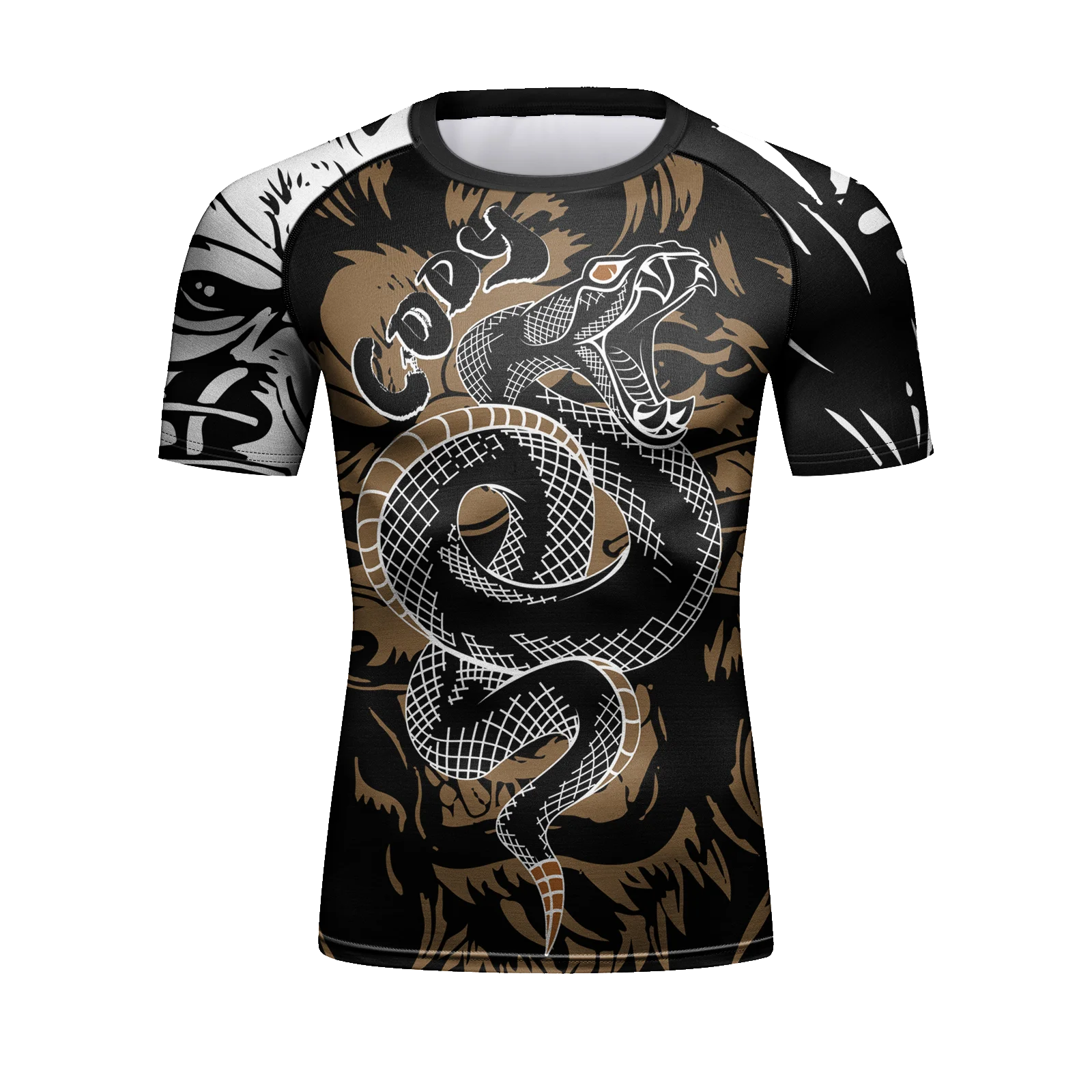 

Quick Dry MMA BJJ Rashguard Polyester T Shirts For 3D Printed Sublimation Printing Mens Gym Fitness Men's Clothes
