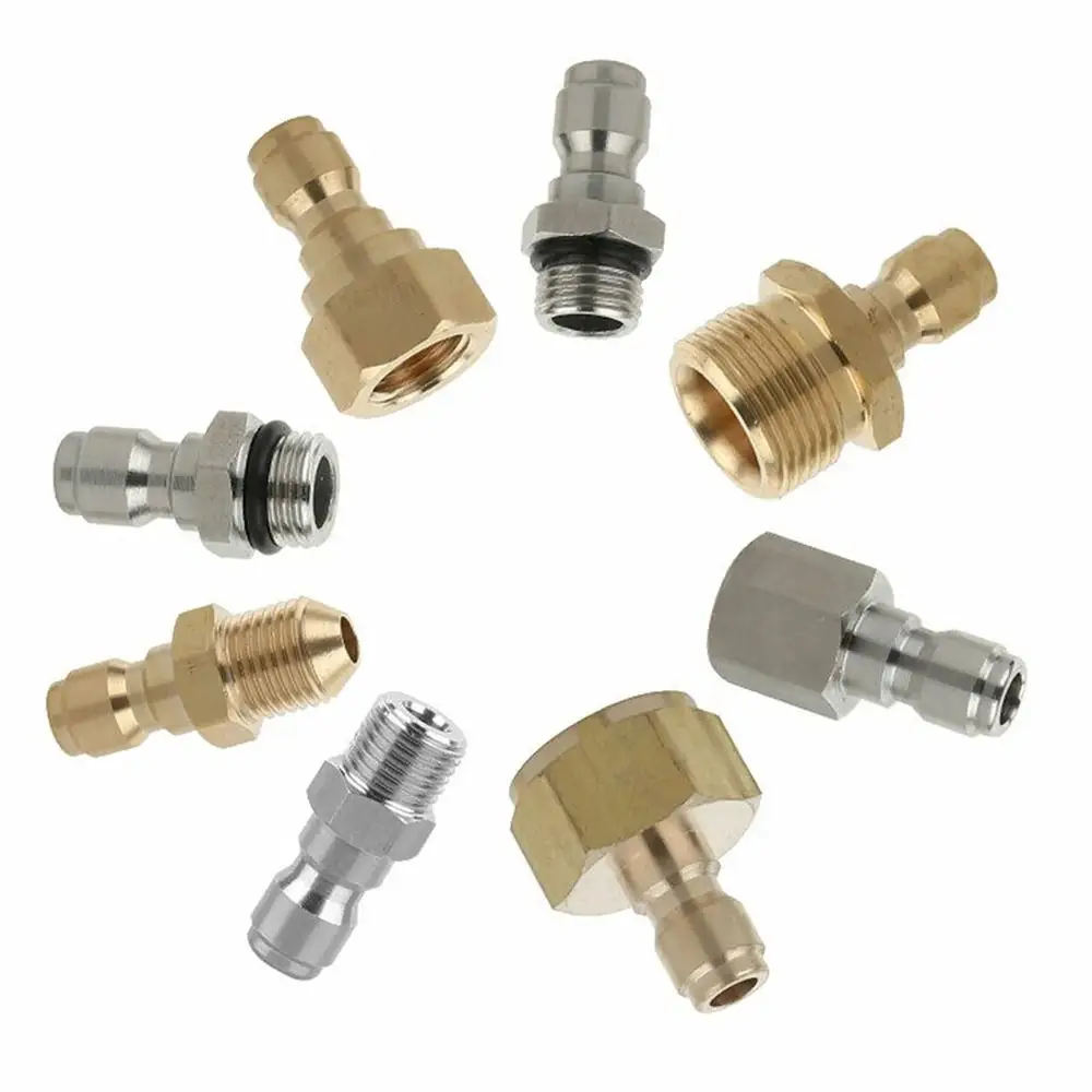 1Pcs Quick Release G1/4 Pressure Washer Adapter Set Couplers Swivel Adjustable Spray Sprinkler Quick Connector 1/4 Inch