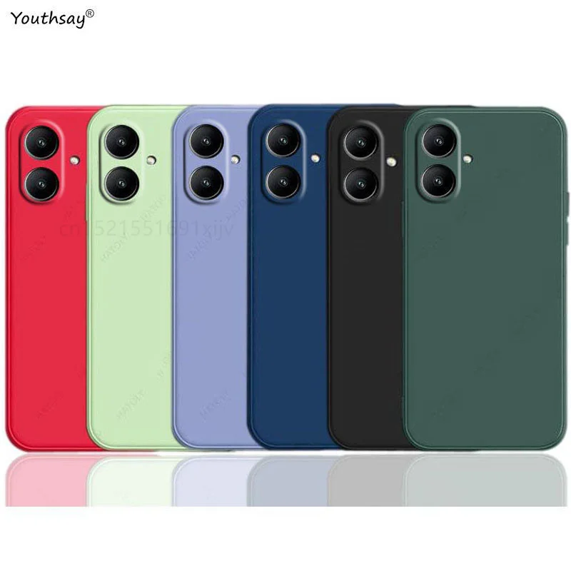 For Samsung Galaxy A06 Case Cover Samsung Galaxy A06 A05 A16 A05S Funda Coque Soft TPU Original Liquid Silicone Case Samsung A06