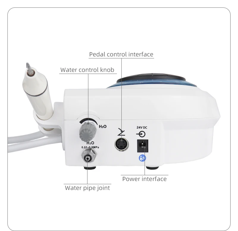 VVDental Ultraschall-Scaler-Maschine mit LED-Licht-Handstück zur Entfernung von Zahnstein und zur Zahnreinigung für Zahnkliniken – Detail 23