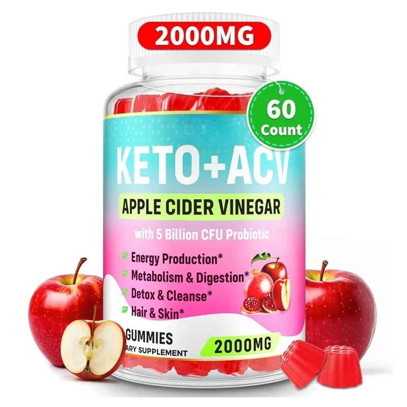 

Яблочный уксус жвачки KETO ACV, 2000 мг, зеленый чай, пробиотика, B6 и B12. ACV используется для обмена и пищеварения.