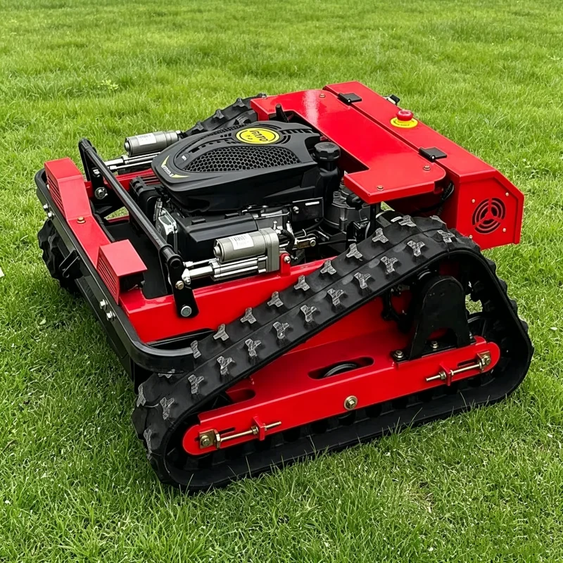 

Customized Smart Remote Start Tracked Lawn Mower Farm Garden Fully Automatic Lawn Weeding Robot Cutter for Steep Slopes Mower