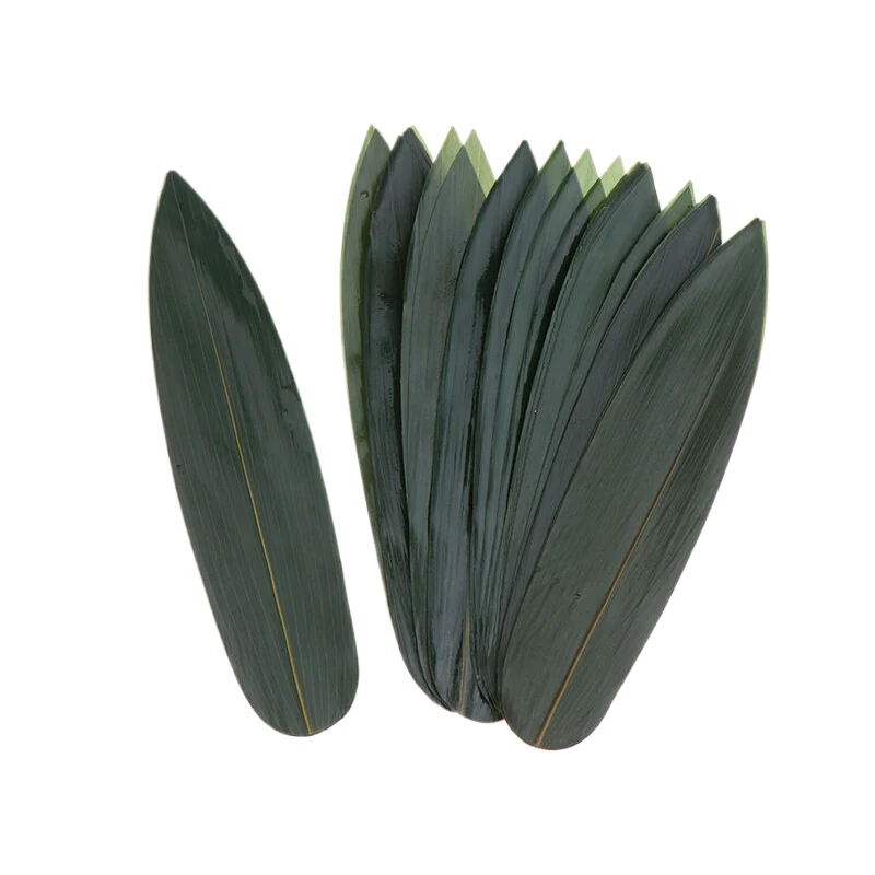 Sushi Bamboo Leaves Sashimi Dish Leaf Cold Ornament Home Decor Serving Disposable Plates Artificial Fake Grass Party Supplies