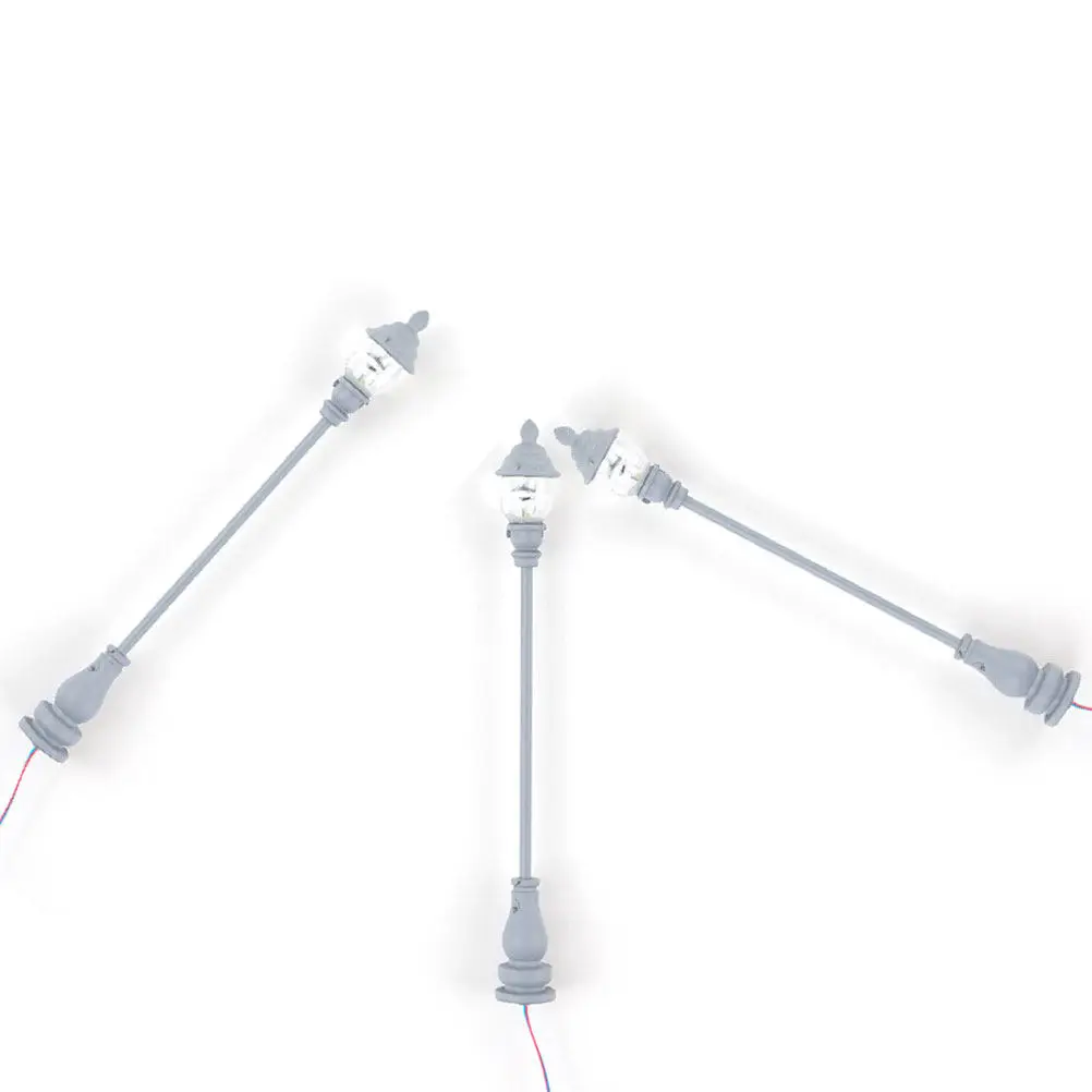 

8Pcs Mini Yard Lamp Street Lamp Sand Table Ornaments Mini Garden Light Decoration for DIY Micro Landscape Miniature Decor