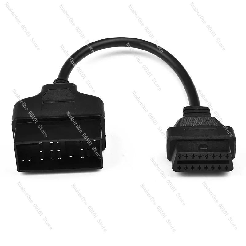 For Toyota 22Pin to OBDII 16Pin Female Connector Adapter