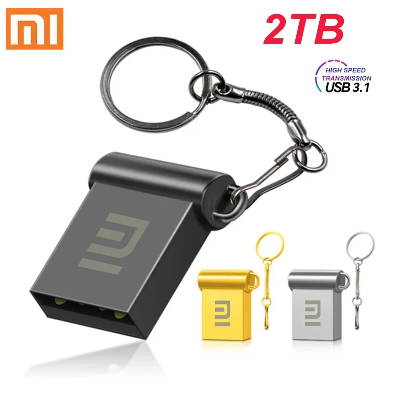 Xiaomi 2TB Pen Drive Flash Drives Usb 3.1 High Speed Pendrive Metal 1TB High Speed Portable Memoria Disk Data Transmission New