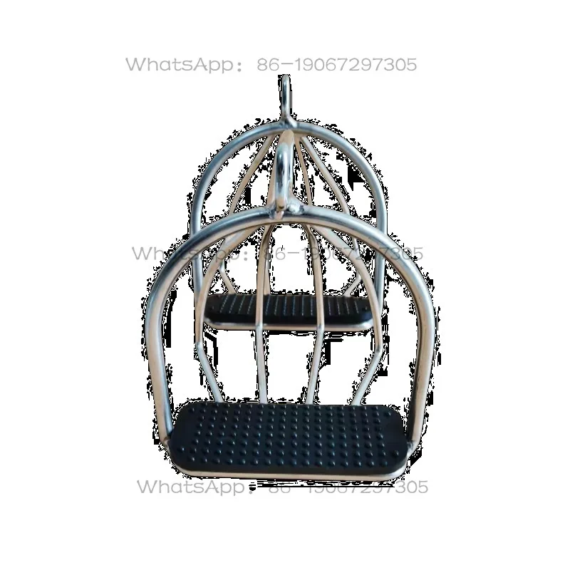 Applicable to Stainless Steel Stirrup Pedal Saddle Safety Protective Cover Anti-detachment Stirrup Harness Equestrian Supplies