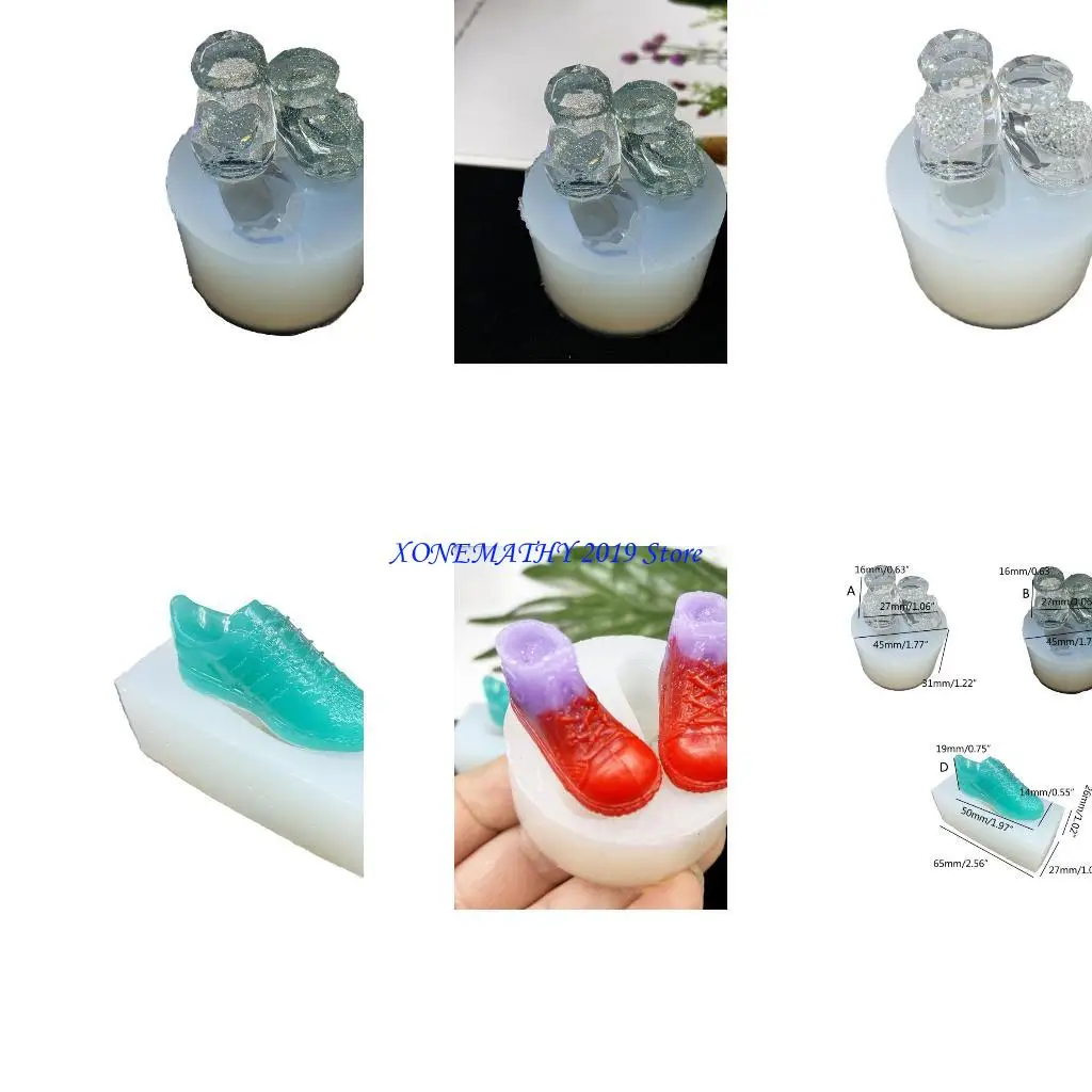 

F42F Silicone Pendant Mold For Resin Acrylic Jewelry Tools Earring Pendant Resin Mold