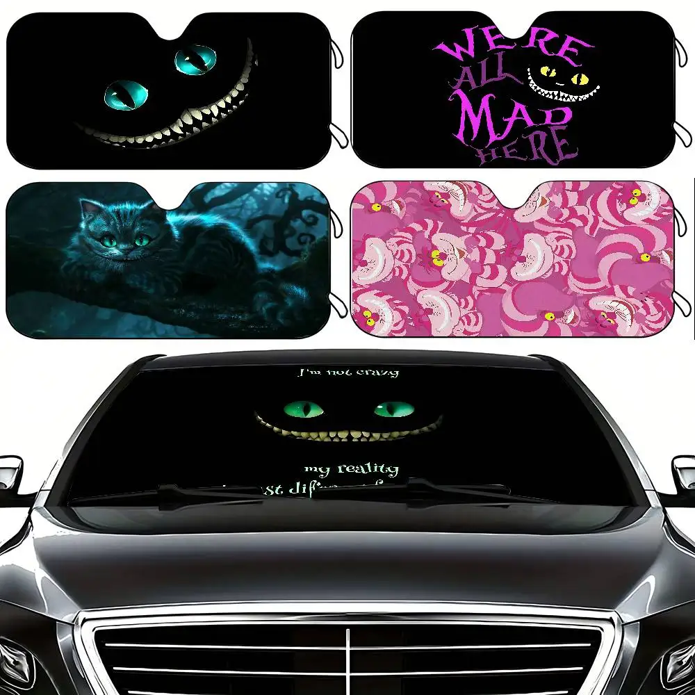 Аниме C-cheshire Cat автомобильный солнцезащитный козырек 130x70 см автомобильный солнцезащитный козырек на лобовое стекло защита от ультрафиолета авто козырек аксессуары для автомобиля