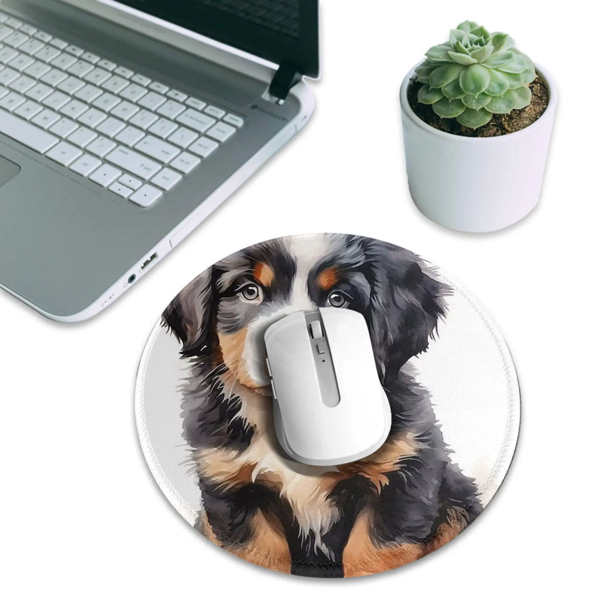 Bernese Mountain Dog Animal  Mouse Pad Computer Keyboard Mouse Mat Gaming PC Laptop Desk Mat Office Accessories Table Mats