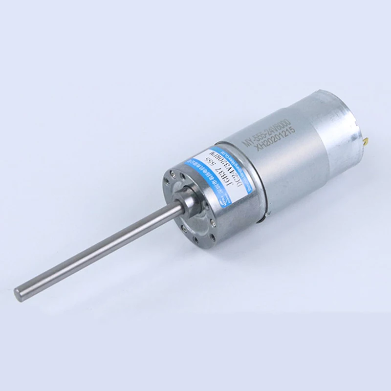 37mm DC Gear Motor 12V 24V Metal Gear JGB37-555 Lengthened Shaft  75mm Adjustable Speed Can CW CCW Electric Motor