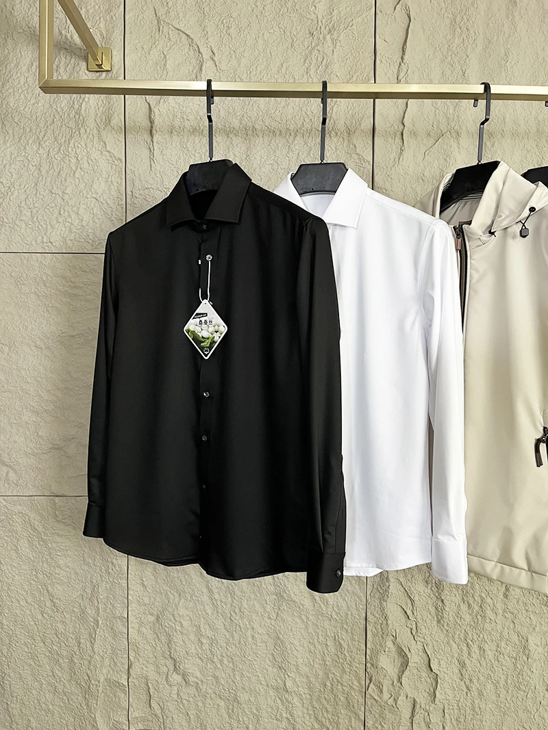 

Шелковая смесовая ткань модал, длинные повседневные брюки для мужчин, деловой повседневный стиль, городская мода, дышащие, легкие, весенние, роскошные...