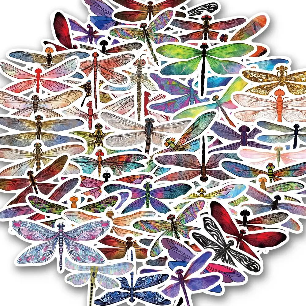 10/50PCS Insect Original Dragonfly Graffiti Sticker Creative Scrapbook Diy Phone Waterproof Laptop Car Decoration Stickers