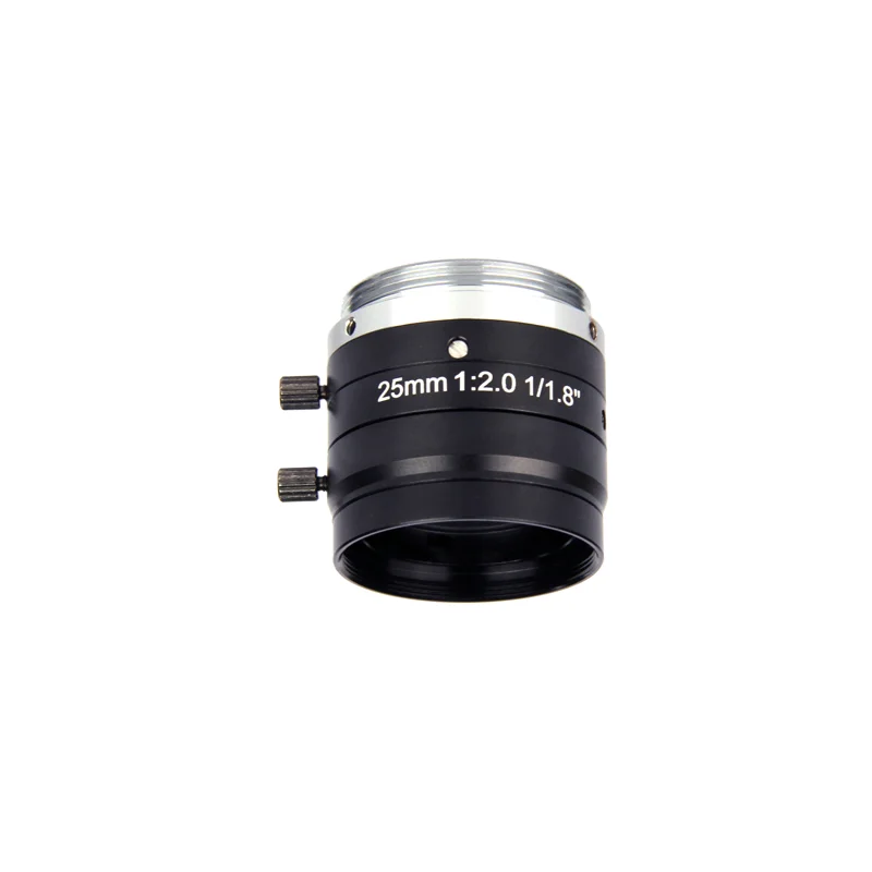 25mm F2.0 5MP FA 1/1.8" Fixed Focus C-mount camera Lens for industry inspection