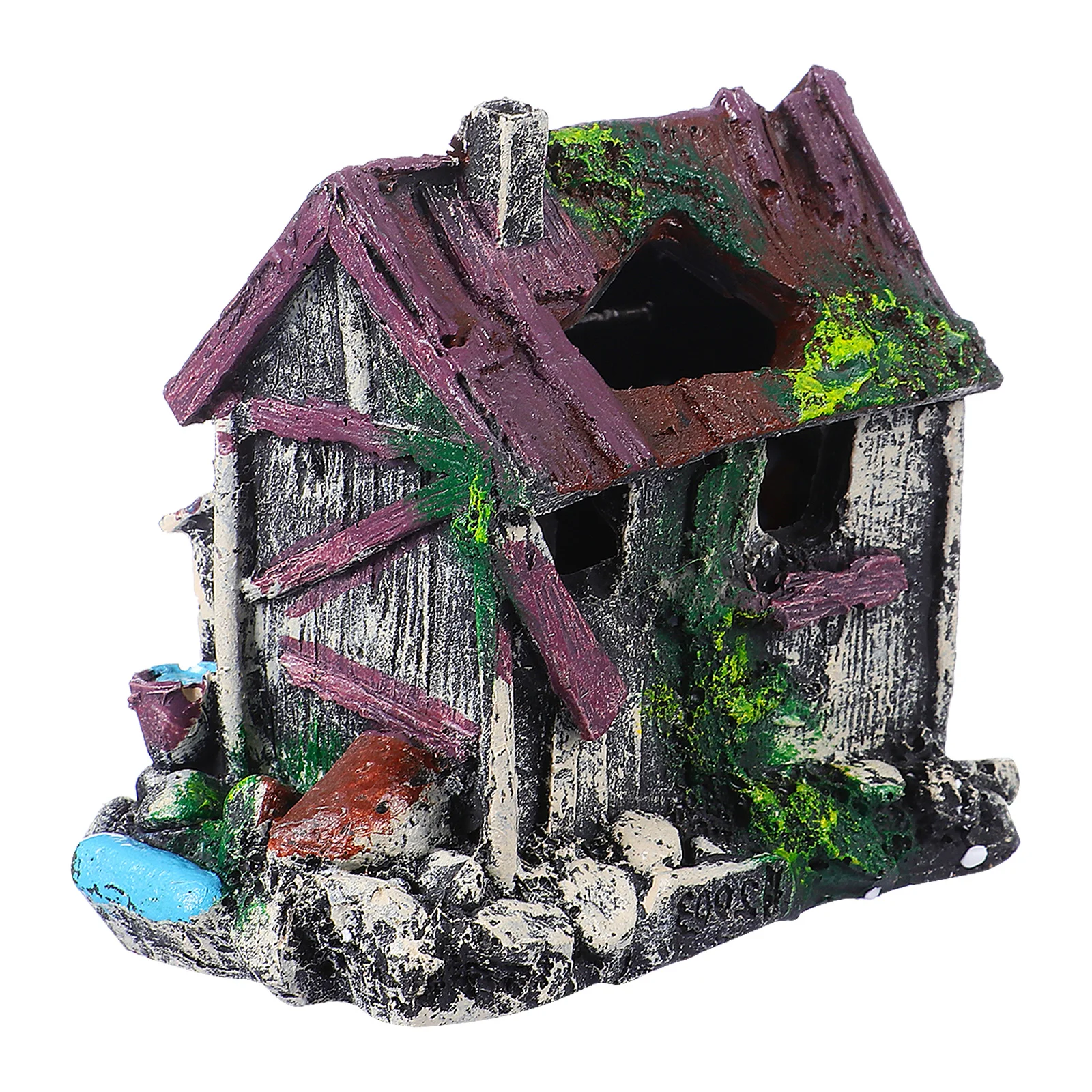 

Aquarium Ornament Resin Fish Shaped Landscape Hiding Cave for Freshwater Saltwater Tanks Fish Shelter Decoration