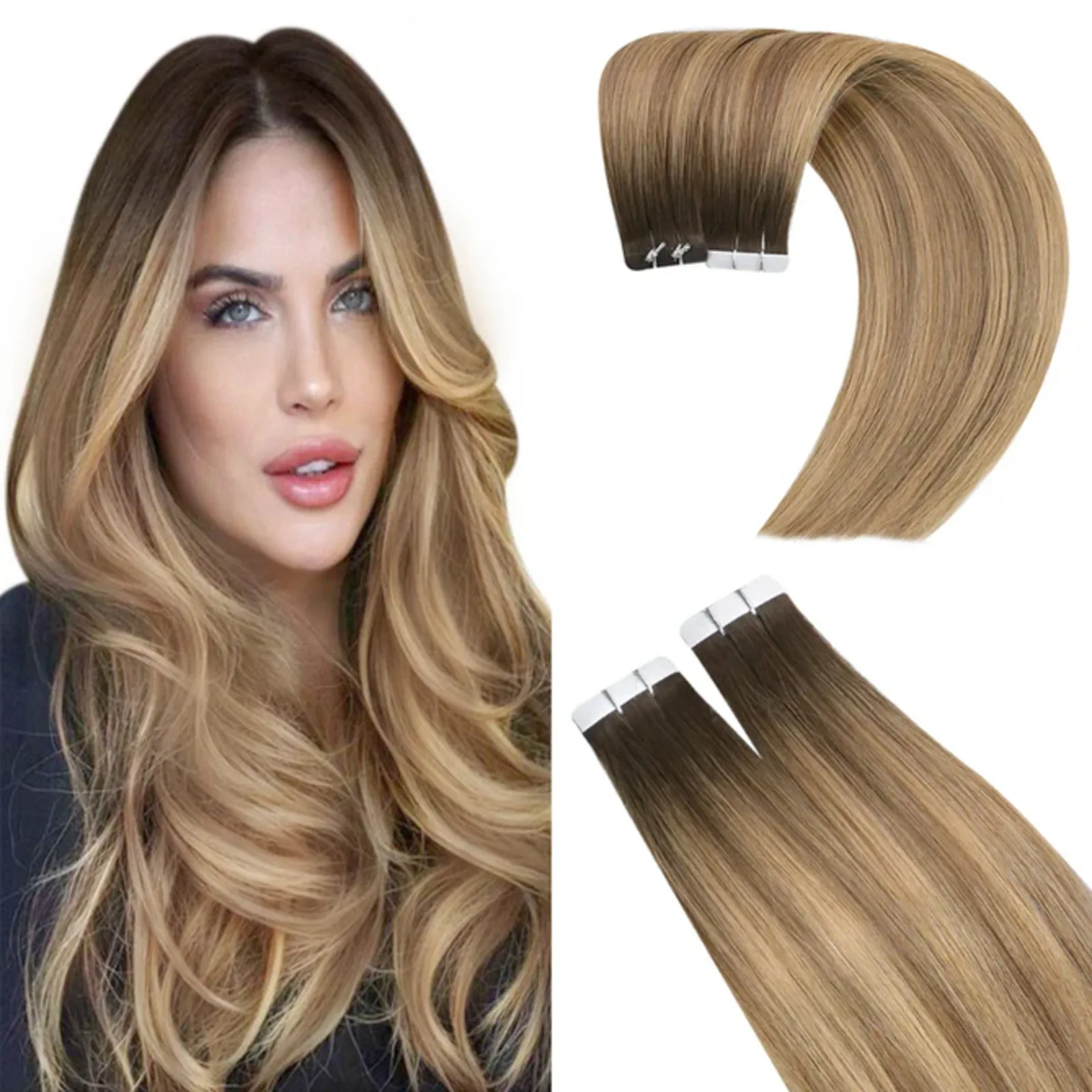 

[Virgin Hair] Youngsee Virgin Tape In Hair Extension Brazilian Human Hair Seamless Skin Weft Tape in Extensions 25-50G