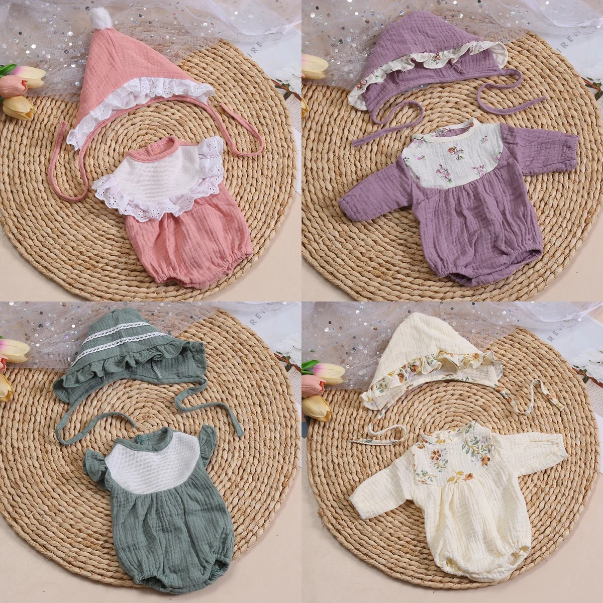 Doll Clothes Dress Jumpsuit Vest For 40cm New Baby Reborn American Doll Accessories Baby Girl DIY Clothes Toys for 15 Inch Dolls