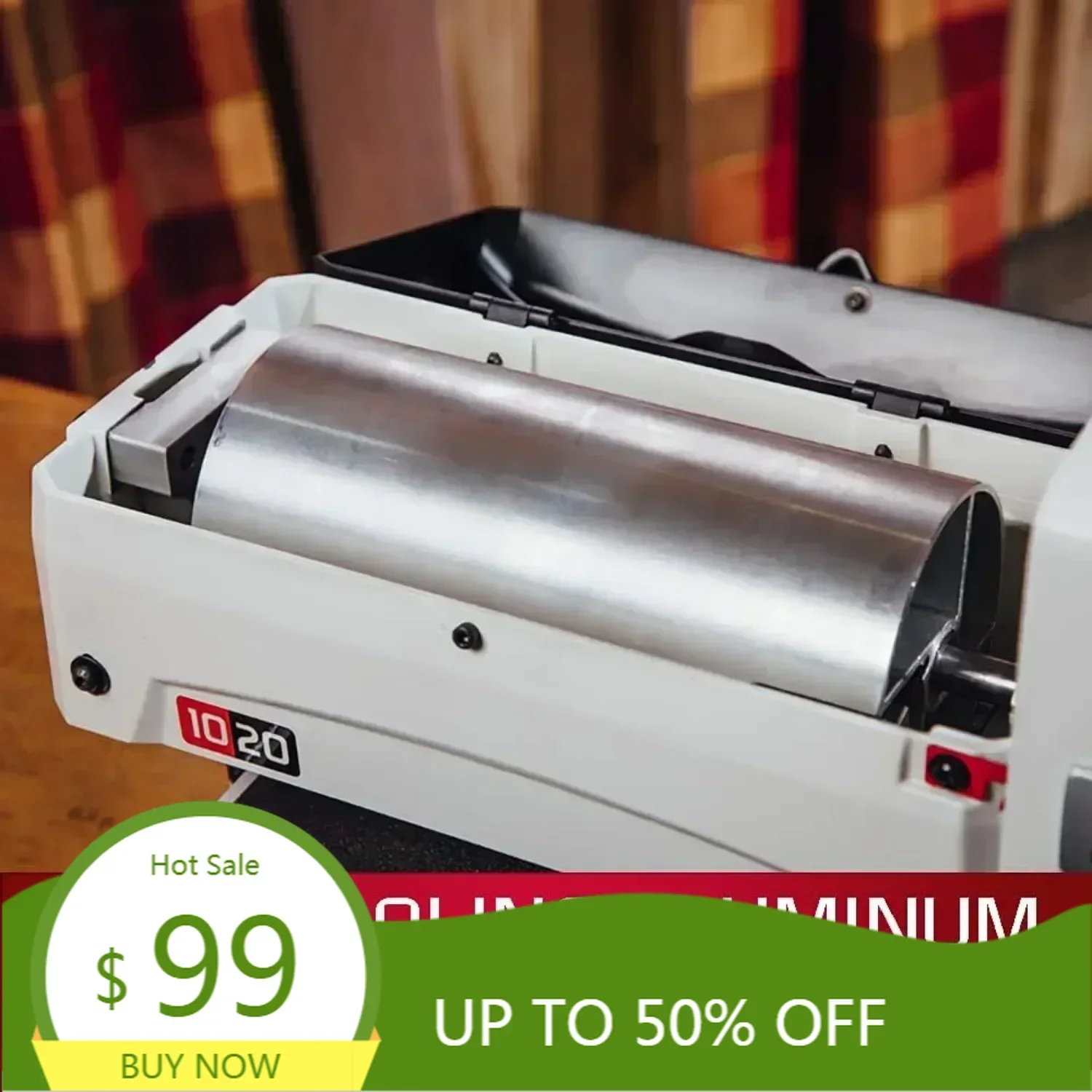 

НОВАЯ 10-дюймовая настольная барабанная шлифовальная машина, 10 футов в минуту, 1 л.с., 1 фаза 115 В (JWDS-1020)