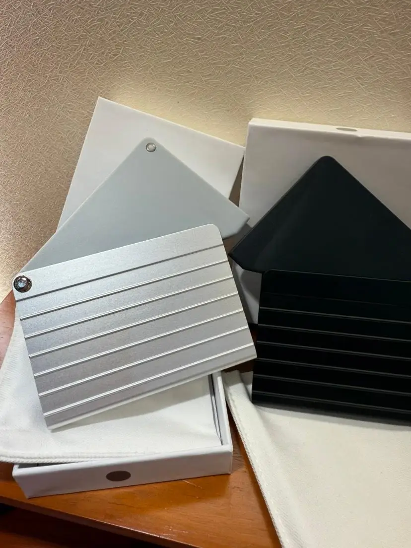 حاملي بطاقات الألومنيوم، حاملي بطاقات العمل، وحقائب البطاقات؛ أنيق، رائع، محمول، للجنسين، وهدية فاخرة راقية #4