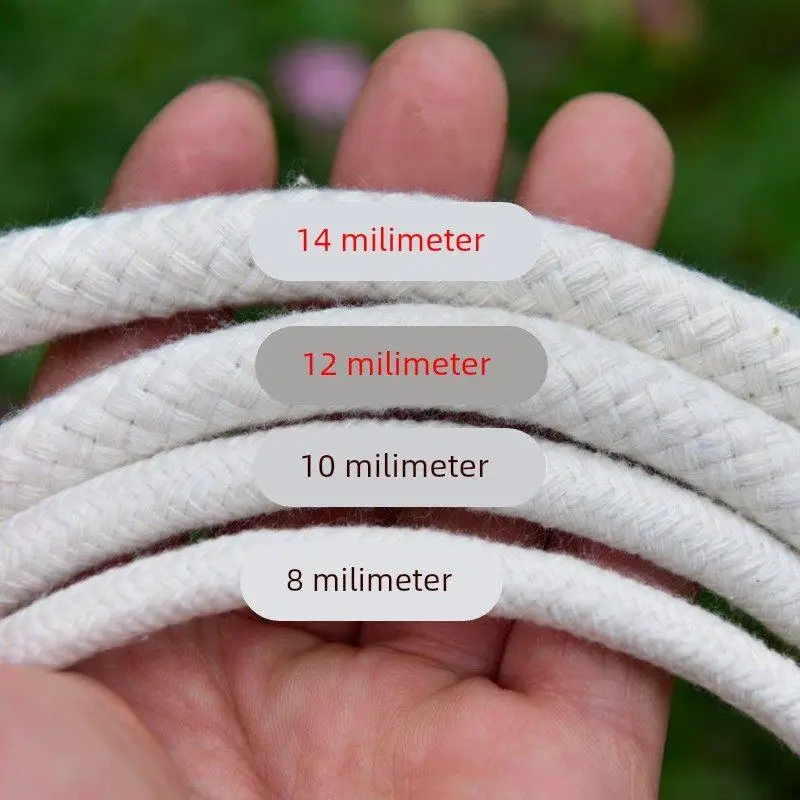 厚みのある屋外物干し綿ロープ、キルトや衣類の乾燥用、プロ仕様の家庭用生地縫製diyアクセサリー