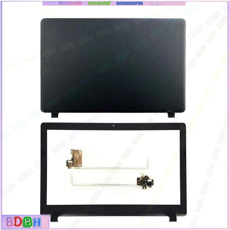 New LCD Back Cover + Bezel + Hinges For Acer Aspire ES1-523 ES1-533 ES1-572