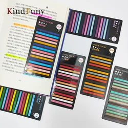 Kindfun 7600 folhas arco-íris índice de cores bloco de notas pegajosas adesivo de papel bloco de notas marcador material escolar kawaii papelaria