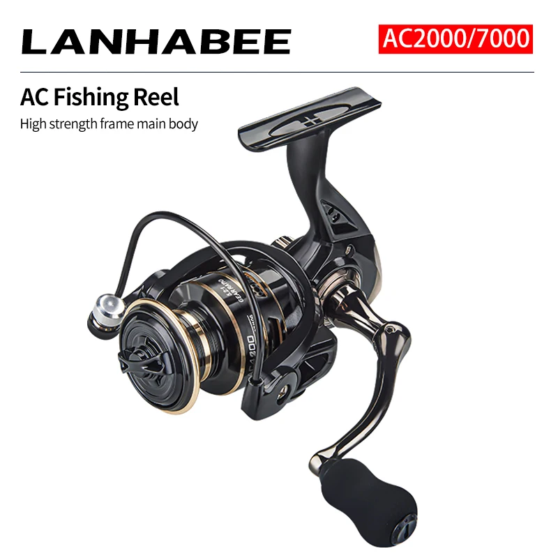 

LANHABEE Spinning Reel Saltwater Lightweight All Metal 3+1BB 5.2:1Max Drag 10kg CNC Rocker Arm Freshwater Fishing Accessories