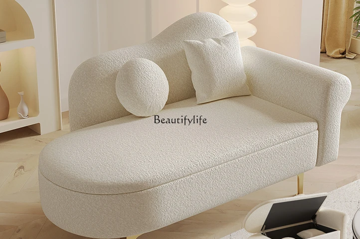 

Small apartment storage concubine sofa European recliner sleeping single concubine