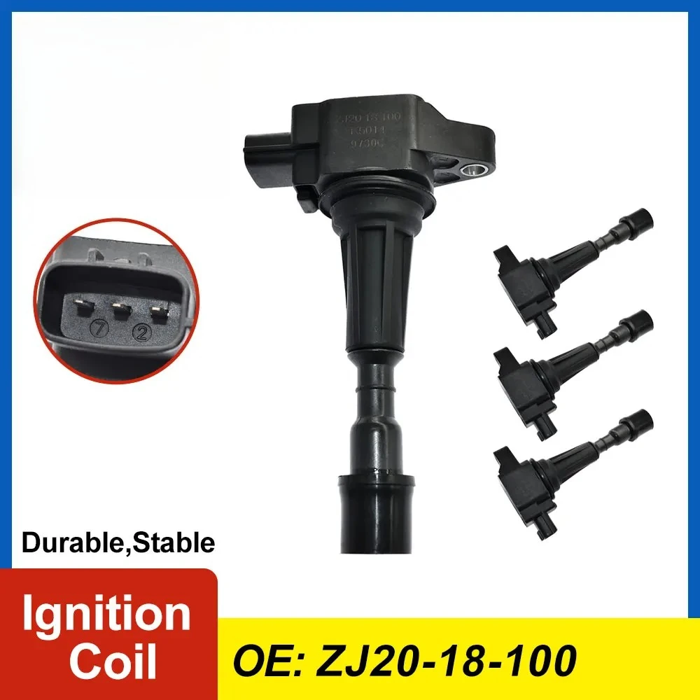 

Комплект из 1/4 катушек зажигания ZJ20-18-100 для Mazda 2 2007-2015, Mazda 3 Saloon 1999-2009 1.3 1.5 1.6L ZJ2018100, улучшенная производительность