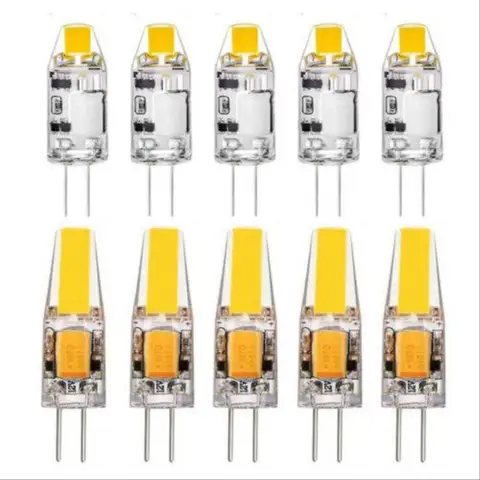 1-10pcs MINI G4 หลอดไฟ LED 3W 6W AC/DC 12V หรี่แสงได้ COB LED G4 หลอดไฟ 360 มุมลําแสงเปลี่ยนหลอดฮาโลเจนโคมไฟระย้าไฟ