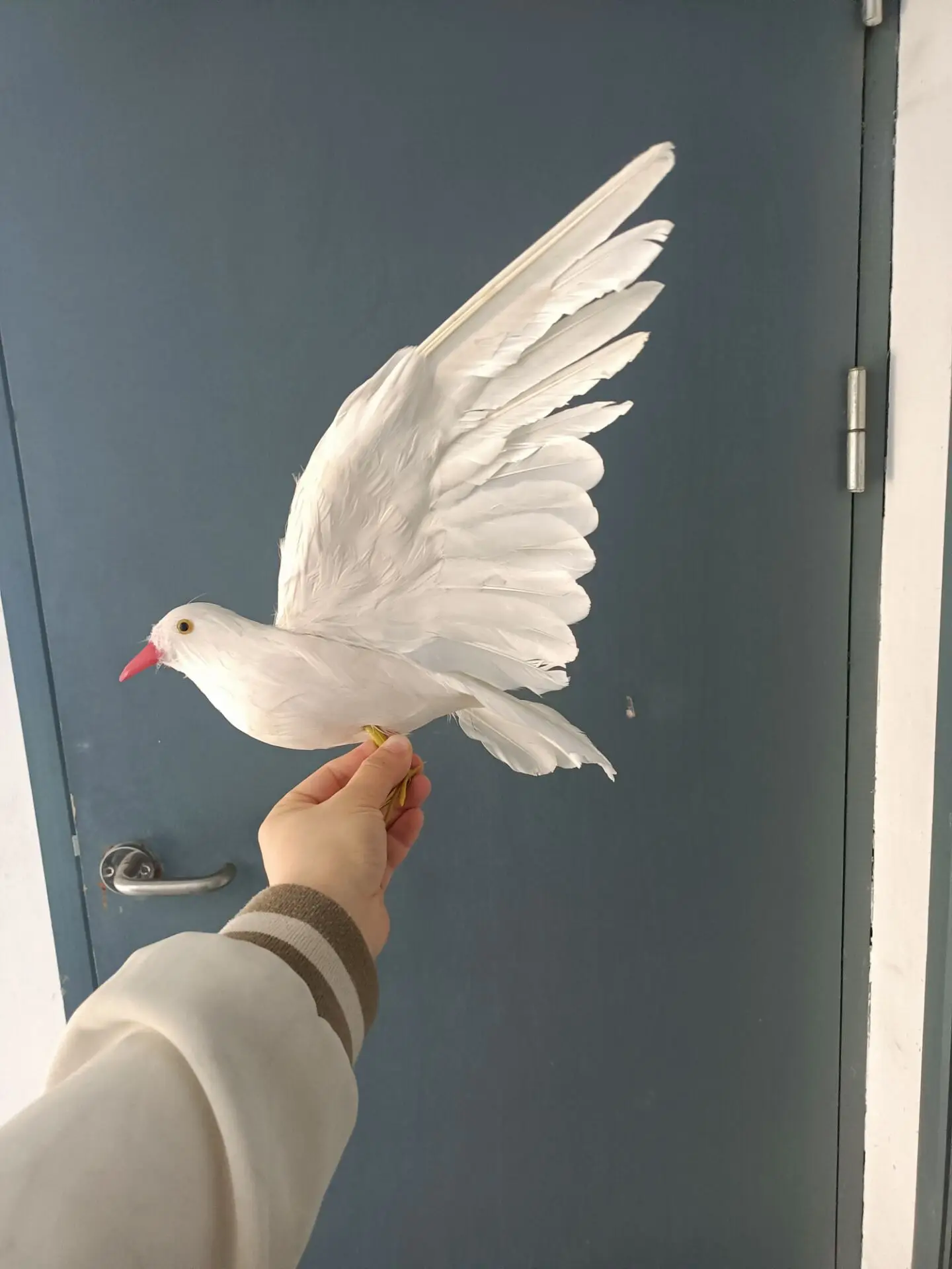 cute simulation foam&feathers wings dove model toy garden decoration gift About 30x50cm e2661