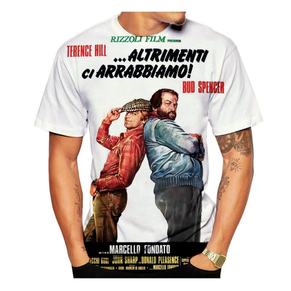 Funny 3D Character Print Men's T Shirt Hip Hop Trend Short Sleeve Tops Casual O-neck Oversized T-shirts Summer Fashion Pullover