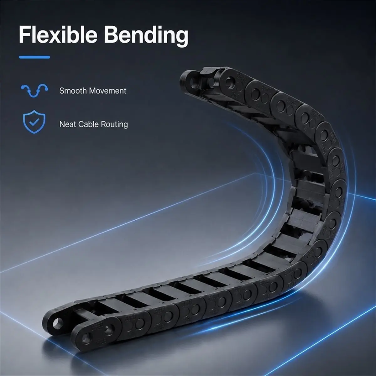 For X2D Drag Chain Kit Organized Routing and Easy to Install Drag Chain Kit for X2D 3D Printer Accessories