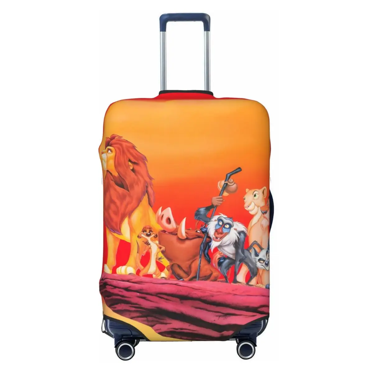

Custom L-Lions K-Kings Cartoon Travel Luggage Cover Washable Suitcase Cover Protector Fit 18-32 Inch