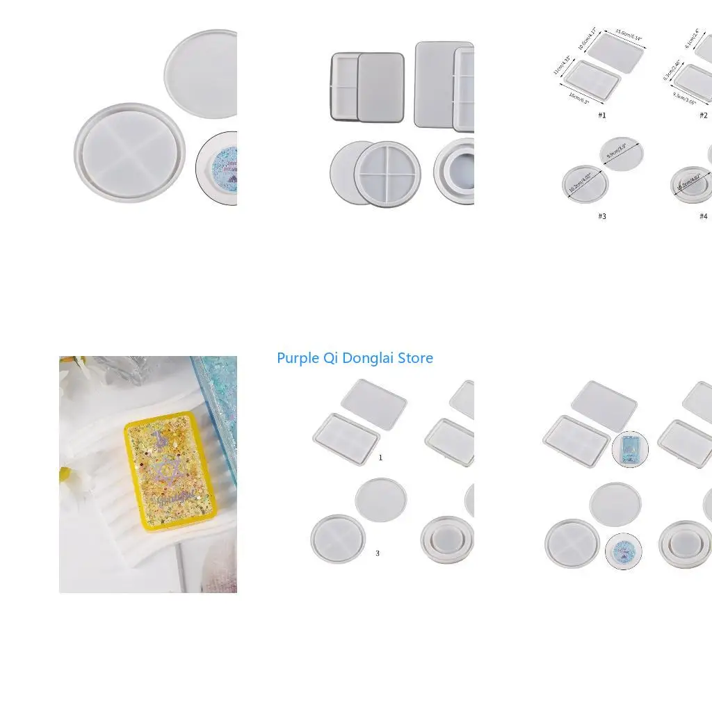 L21E Resin Mold Photo Frame Card Pendant Silicone Mold Casting Epoxy Molds