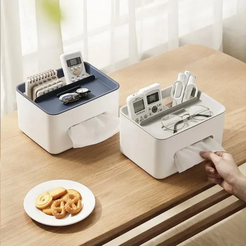 tissue boxes napkin holder Multifunctional desktop storage box drawer carton remote control sundry storage rack