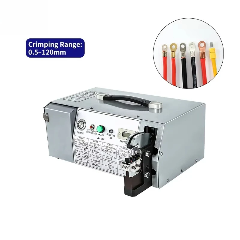 

Portable Automatic Cable Terminals Crimping Machine Insulated Ferrule Strip Winding JB-50B2 12kg
