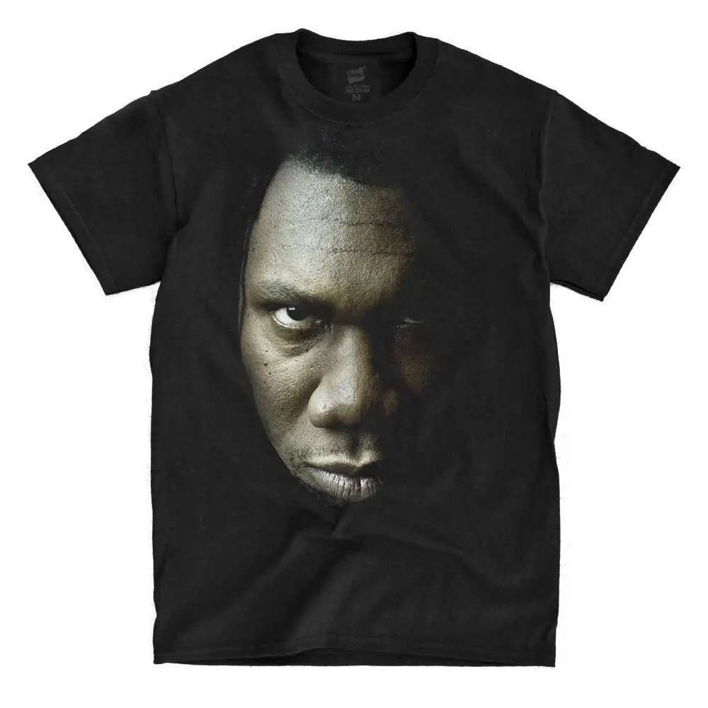 KRS One - Face - Black T-Shirt