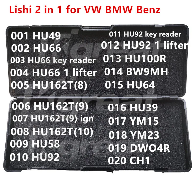 081-100 Lishi 2 in 1 2in1 K9 HU134 KY14 KW14 KW16 KW18 NE38 HU71 MAZ24 MIT8 MIT11 MIT9 MIT6 for Mahindra landrover Mazda Nissan