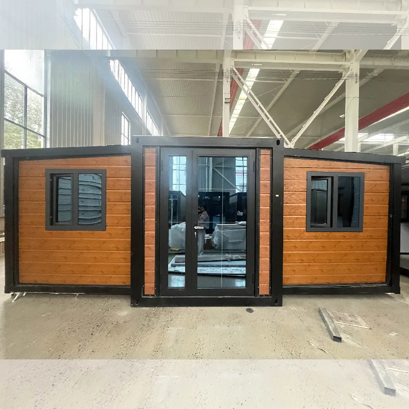 40ft Expandable Container House 4 Bedroom Prefab Modular Home Foldable Tiny House Steel Structure Hurricane-Proof