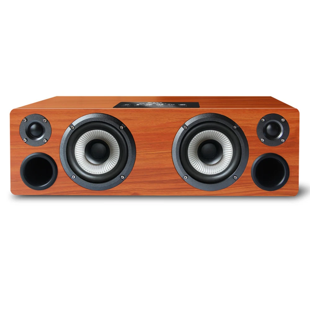 Portable Home Theater Audio Wood Material 90W Powerful Background Music System Active Subwoofer