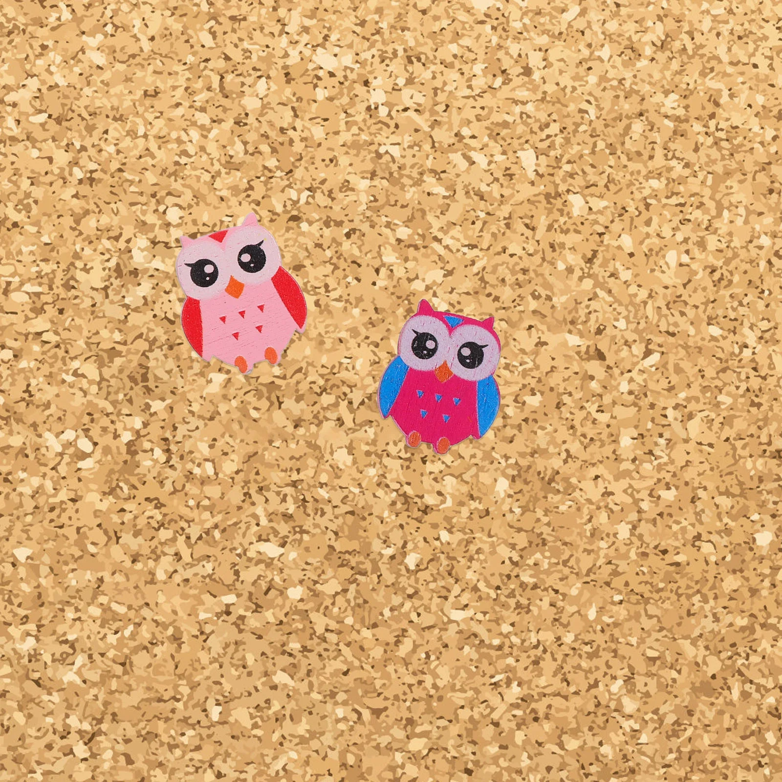 

30 Pcs Owl Pin Decorative Push Pins Cork Board for Office Cute Thumb Tacks Bulletin Accessories Clips Heavy