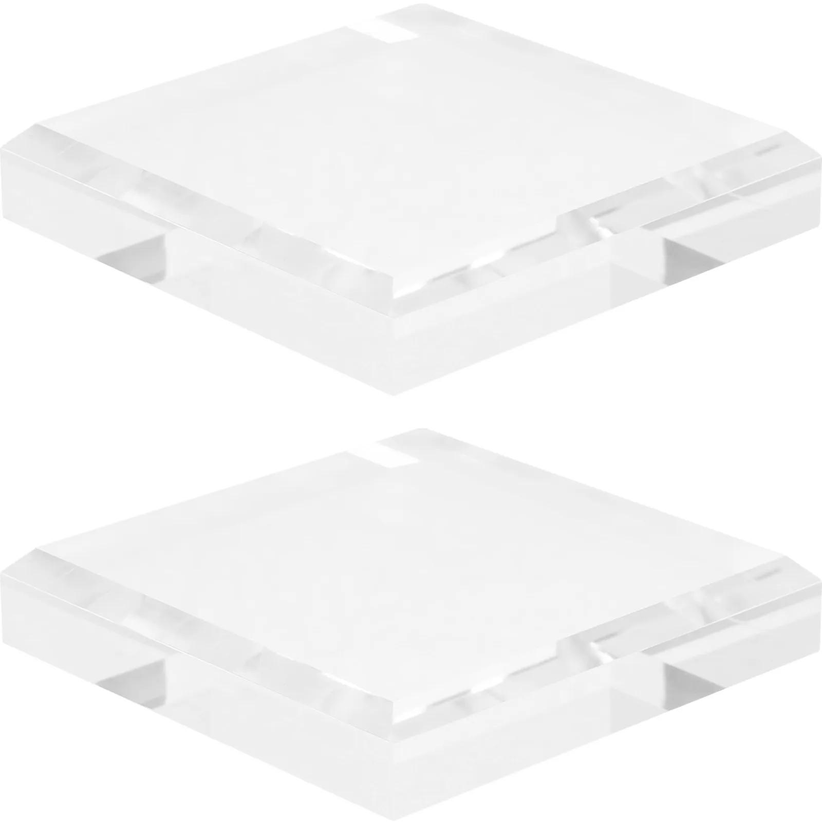 

2 шт. прозрачные акриловые подставки для демонстрации, премиум-класса, для ювелирных изделий, косметики, поделок, настольный декор