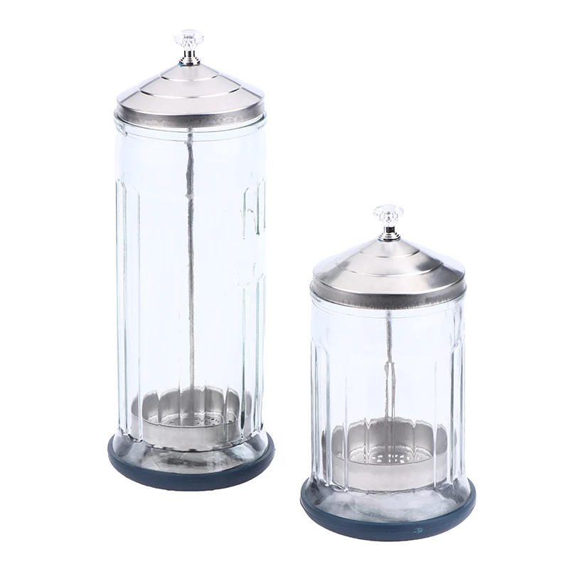 Barber Sanitizing Disinfection Sterilizer Jar Comb Sterilization Tank Barber Glass Cleaning Spa Eyelash Extensions Nail Tool