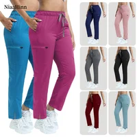 Nuevos pantalones para cirugía de mascotas, pantalones de trabajo médicos para hombres y mujeres, pantalones de trabajo elásticos Unisex para salón de belleza, pantalones de trabajo para médico y enfermera de farmacia