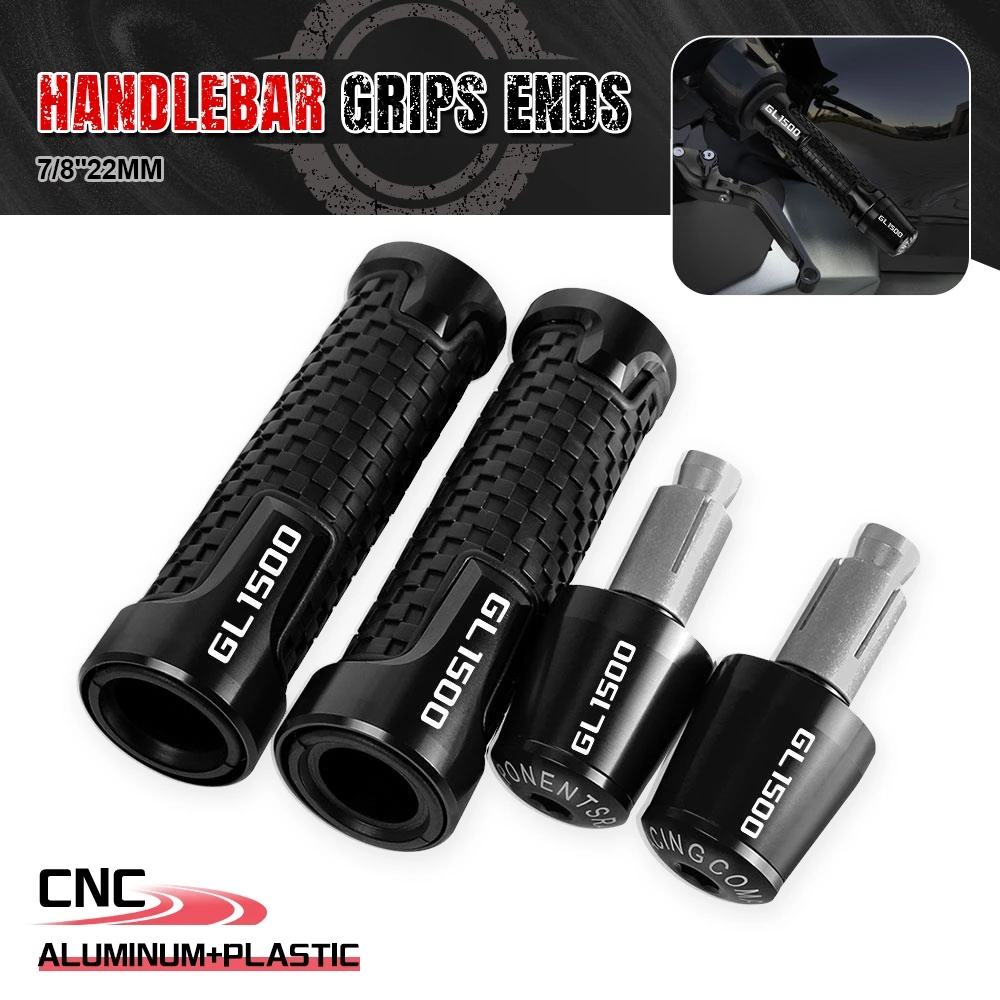 FOR HONDA GL 1500 1988 1989 1991 1992 1993 1994 1997 Motorcycle Accessories handlebar Grips Handle Bar Ends Plug Aluminum Parts 