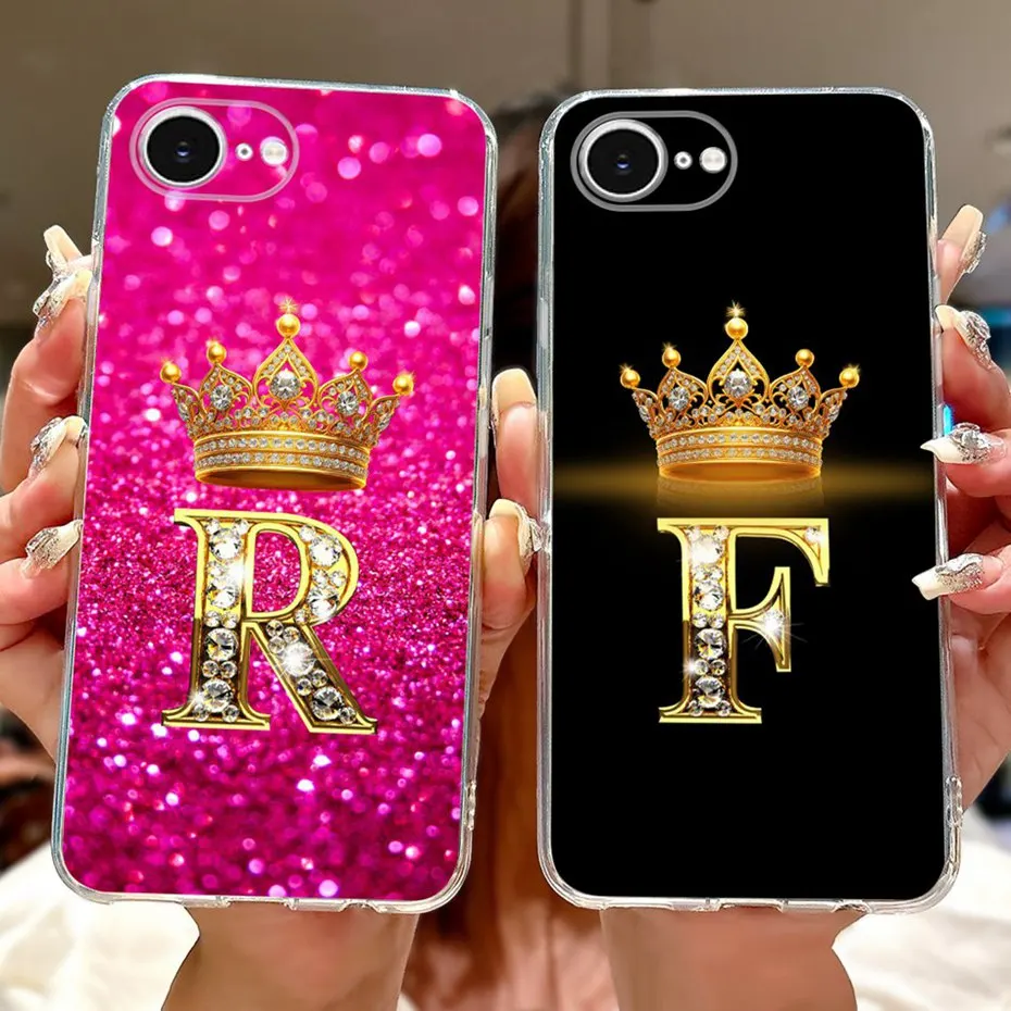 Funda de teléfono con letras a la moda para iPhone 16e SE (2025), funda trasera de silicona suave TPU para iPhone SE 2025, fundas para iPhone16e, parachoques