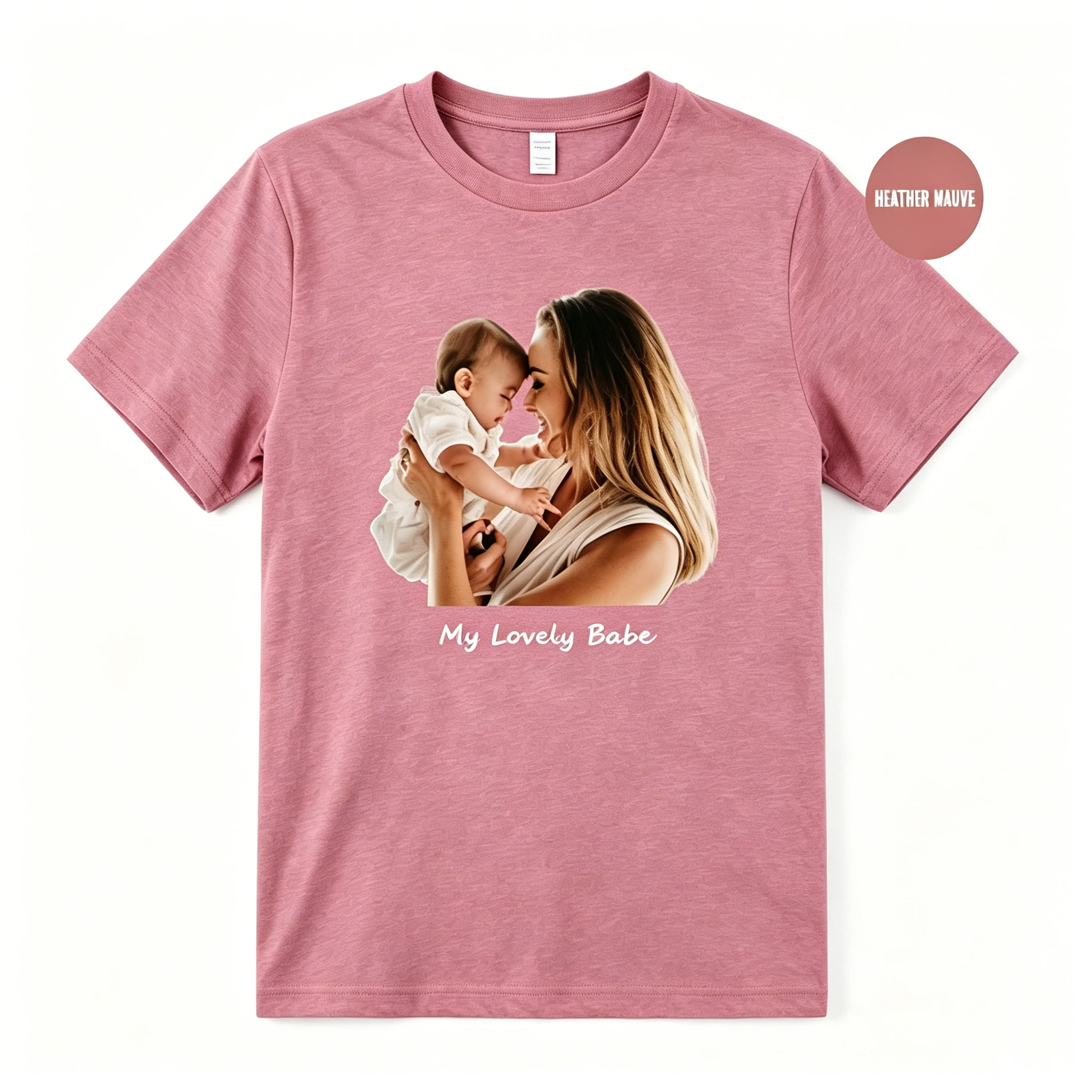 Fashion T Shirt Custom Photo Image Text Personalized Print Design DIY Casual Top For Daily Anniversary Holiday Gift - view 2