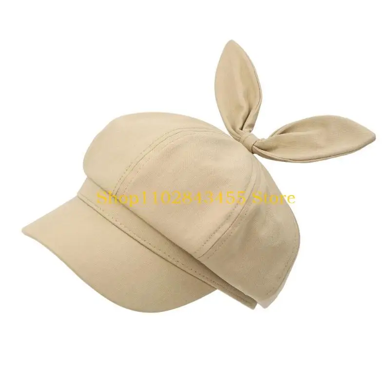 Chapeau peintre pour filles 49MC, béret français, chapeau avec oreilles lapin, pour photographie vacances